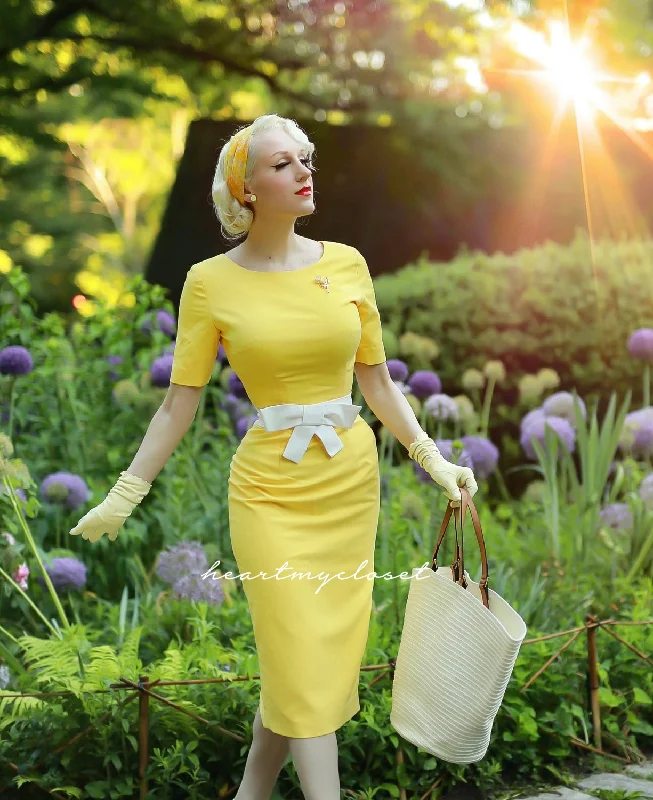 Unmissable Offer Helena DRESS ONLY- pencil dress with bow belt