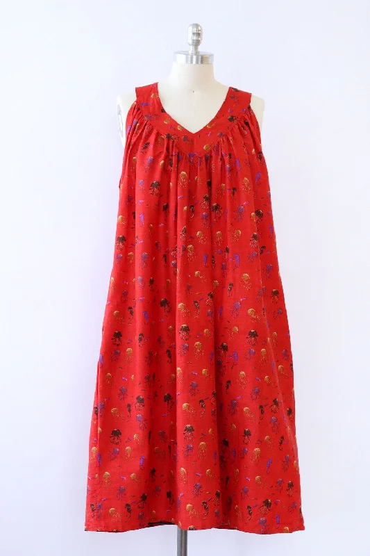 Buy Now Sea Creature Cotton Tent Dress S-L