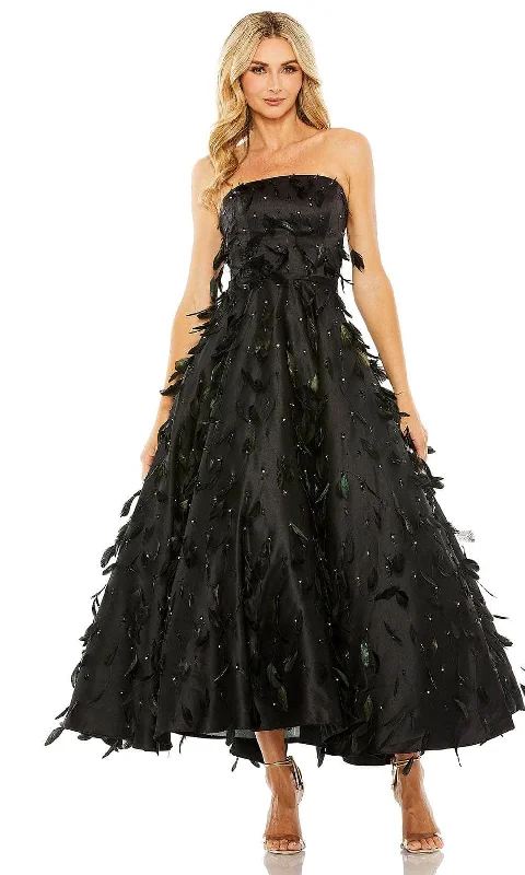 Bargain Prices Mac Duggal 11634 - Feather Embellished Strapless Ballgown