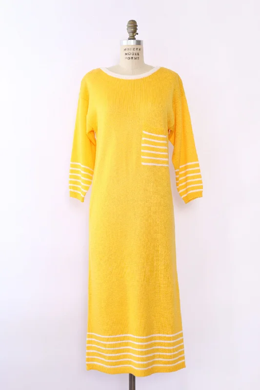 Epic Deals Sporty Sunshine Sweater Dress S/M