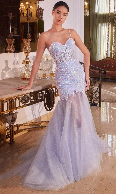 Get It Before It’s Gone Ladivine CB148 - Embroidered Sleeveless Prom Gown