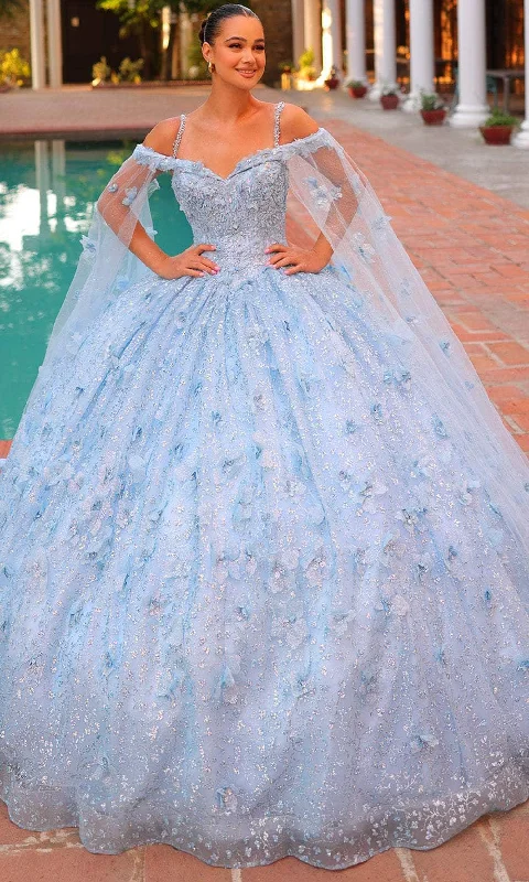 Value Deals Amarra 54308 - Sweetheart Floral Appliqued Ballgown