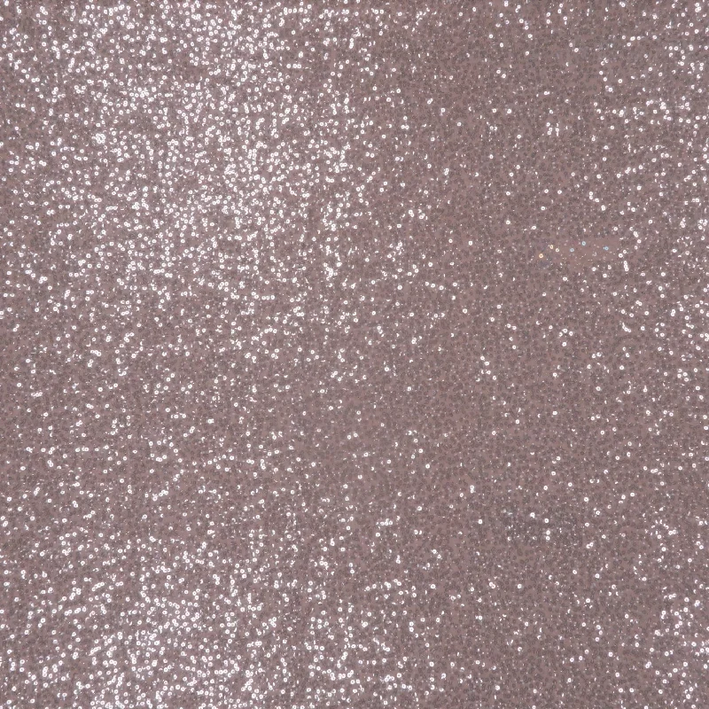 Amazing Deals Silver and White Plain Sequins and Beads on Embroidered Tulle Fabric