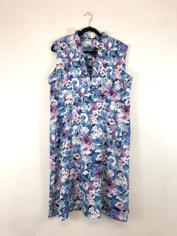 Crazy Deals Floral Ruffled 70s Dress