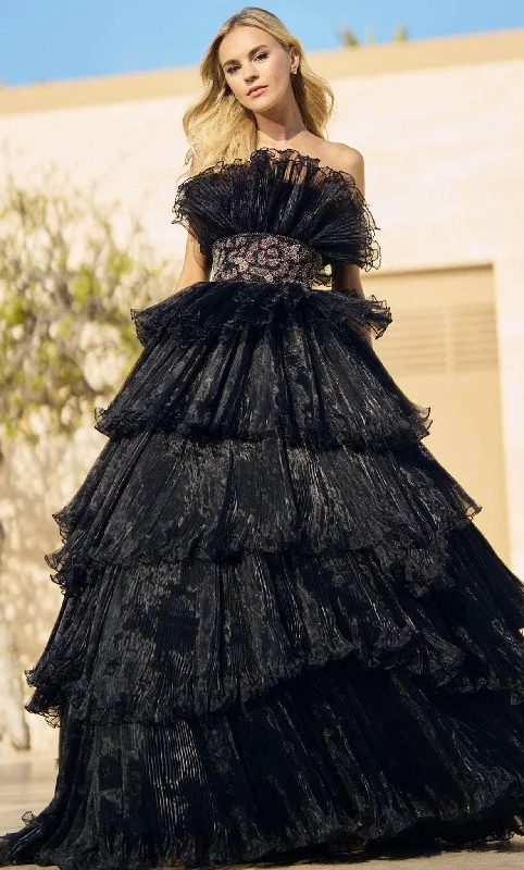 Deep Discounts Sherri Hill 55635 - Ruffle Tiered Ballgown