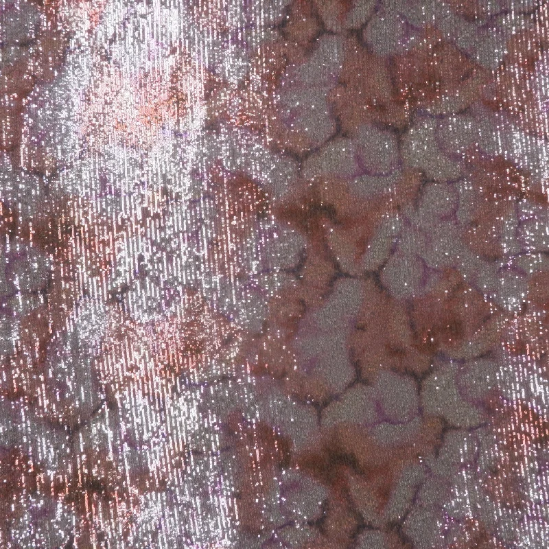Unbeatable Prices Blush Lavender and Beige Clouds Abstract Sequins Fabric