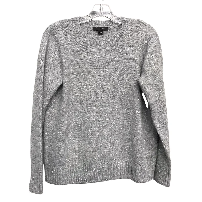 Sweater By Ann Taylor In Grey, Size: S