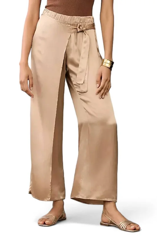 Steals and Deals Donatella Wrap Pant In Cafe Au Lait