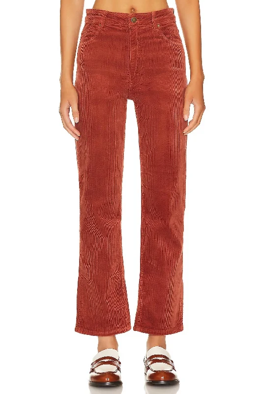 Original Straight Corduroy Pant In Brick