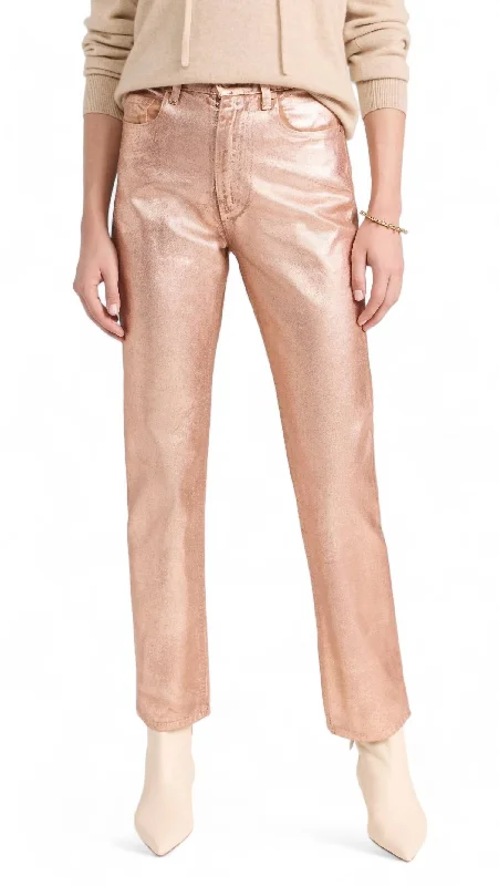 Stock Clearance The Agnes Jean In Copper Foil Washed Pink