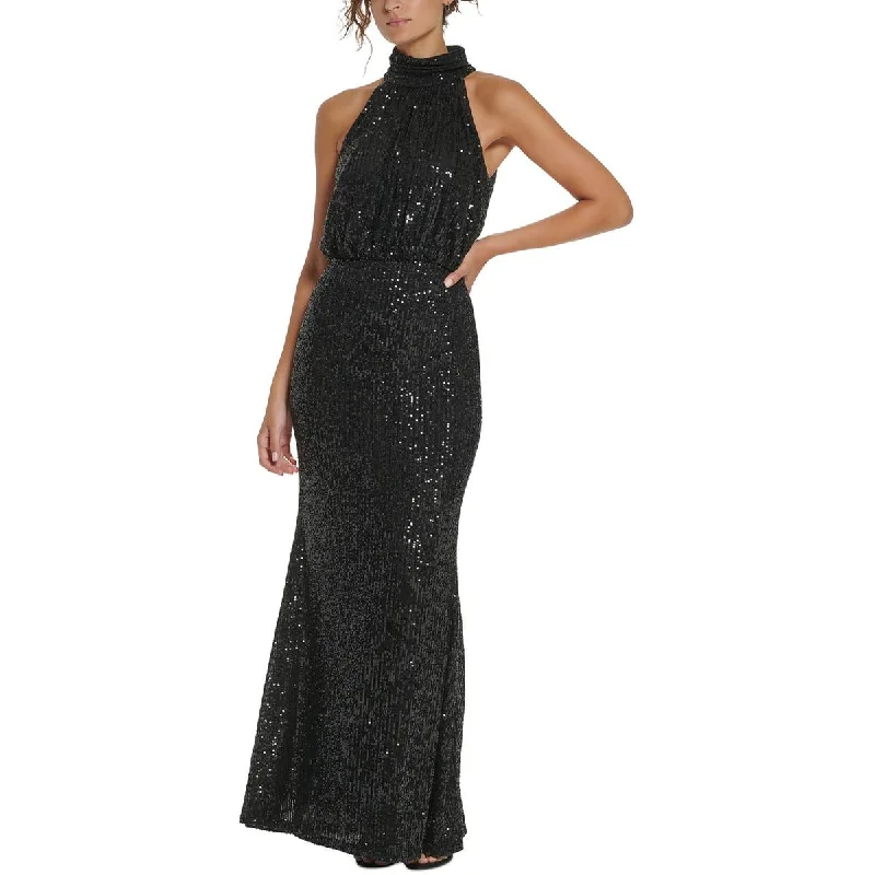 Eliza J Womens Sequined Evening Dress