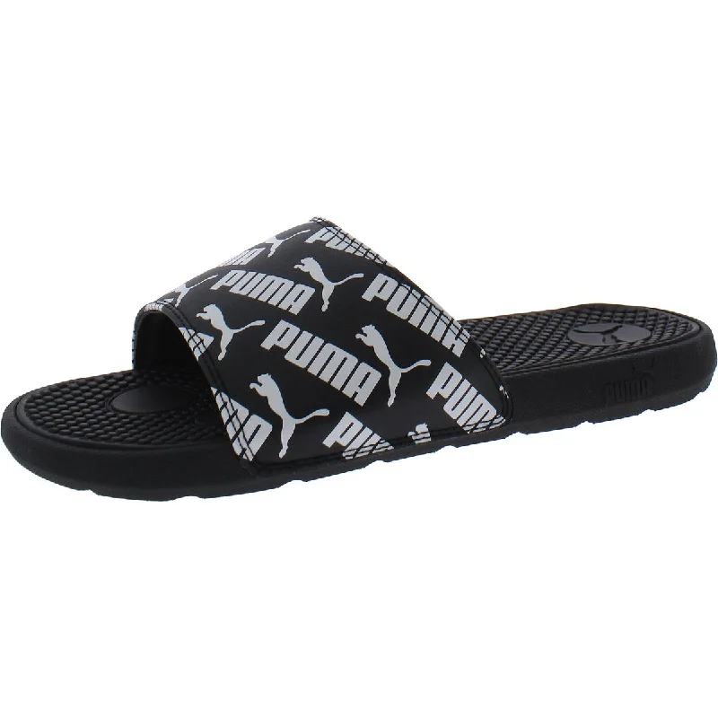 Puma Boys Cool Cat Bold Logo Slip On Pool Slides