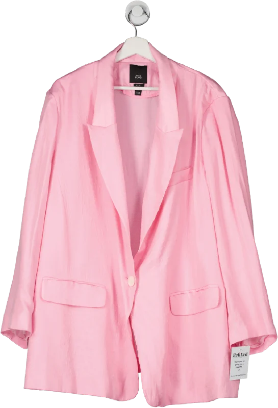 River Island Plus Pink Long Sleeve Blazer UK 24