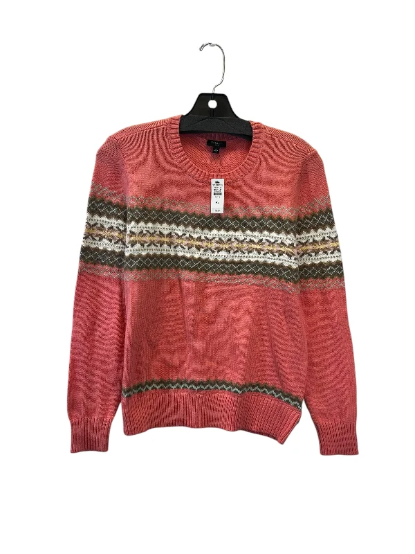 Hurry In Sweater By Talbots In Pink & Tan, Size: Sp