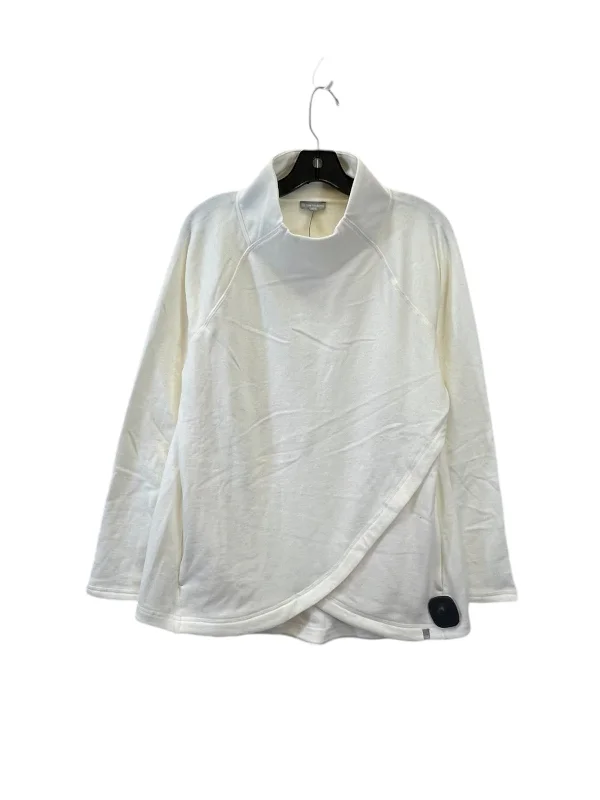 Top Long Sleeve By Talbots In Cream, Size: M