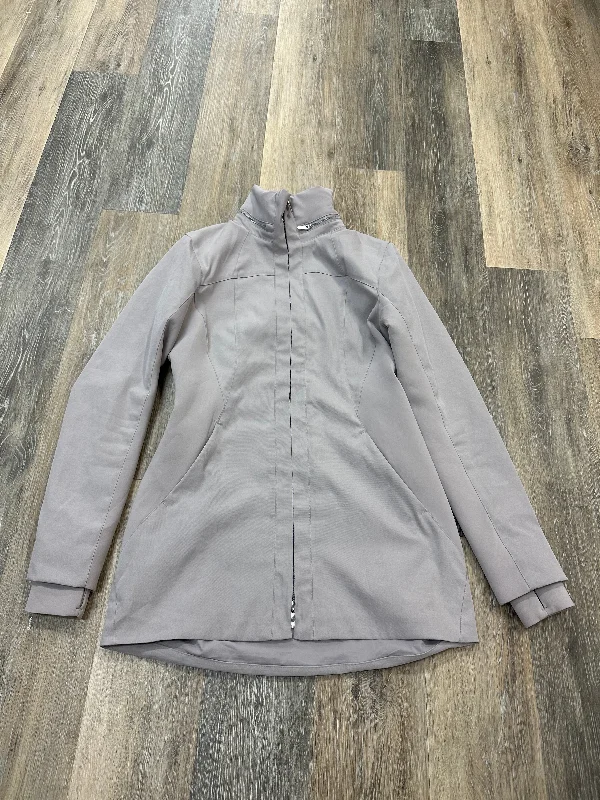 Exclusive Savings Athletic Jacket By Lululemon In Grey & Purple, Size: 8
