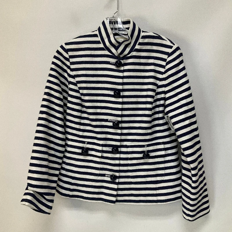 Warehouse Sale Blue & White Blazer Sail To Sable, Size S