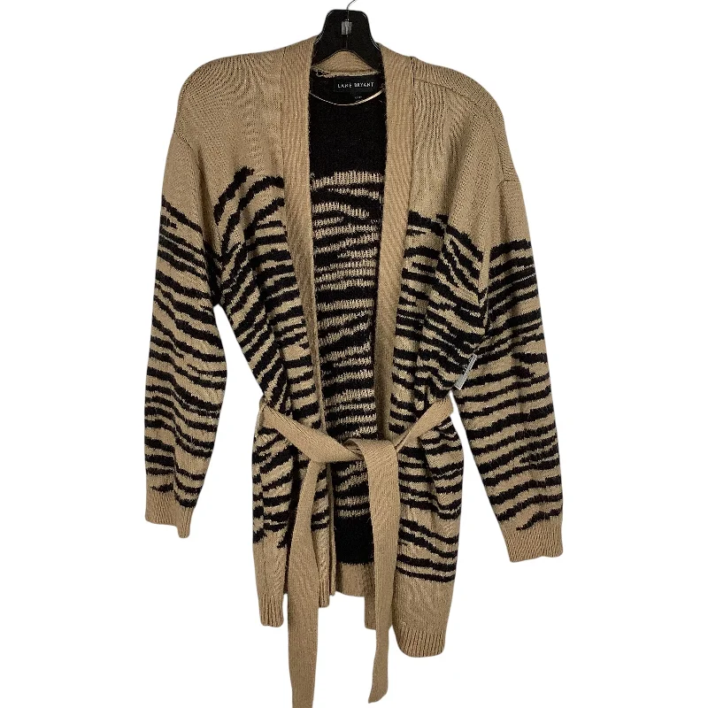 Stock Up and Save Cardigan By Lane Bryant In Brown, Size: L (14/16)