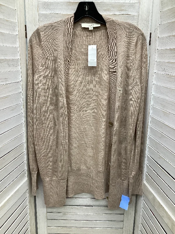 Final Markdown Cardigan By Loft In Tan, Size: M