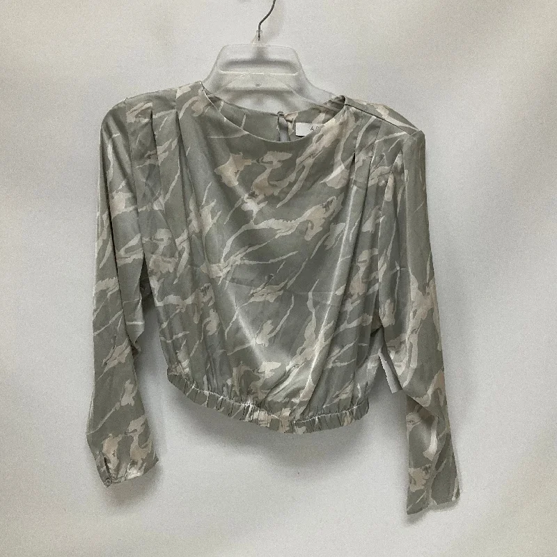 Get It Before It’s Gone Grey Top Long Sleeve Astr, Size S