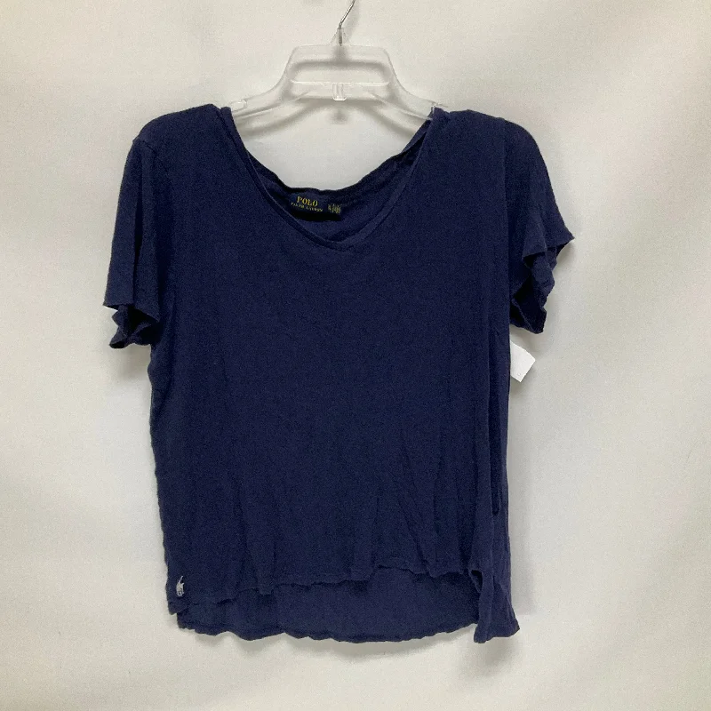 Special Savings Navy Top Short Sleeve Basic Polo Ralph Lauren, Size Xl