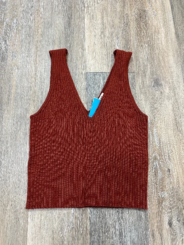 Blowout Sale Tank Top By Madewell In Orange, Size: Xl