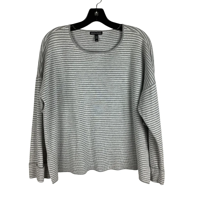 Buy More, Save More Top Long Sleeve By Eileen Fisher In Striped Pattern, Size: M