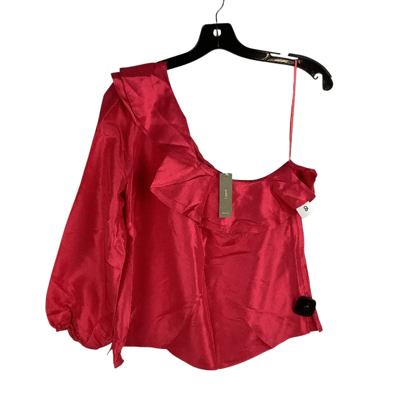 Price Cut Top Long Sleeve By J. Crew In Pink, Size: 8